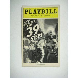 Hitchcock The 39 Steps Playbill 2008 Arnie Burton Jeffrey Kuhn Jill Paice Ticket